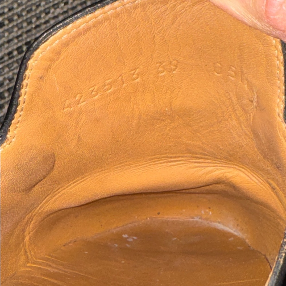 Gucci Princeton Authentic leather slipper slides with classic gold horse bit - Picture 14 of 16